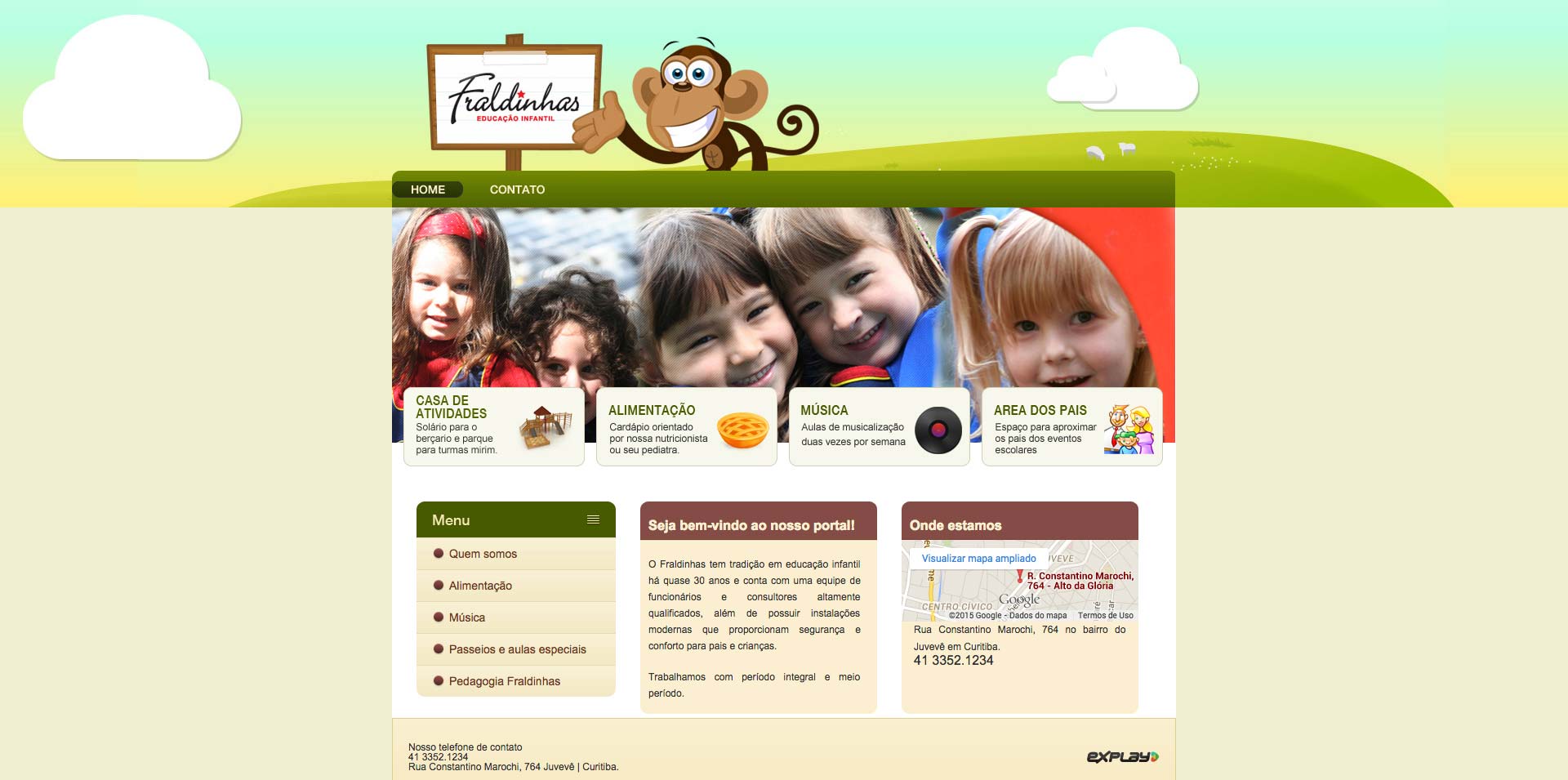 Fraldinhas - Site desenvolvido por Explay